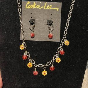 Cookie lee necklace and earrings